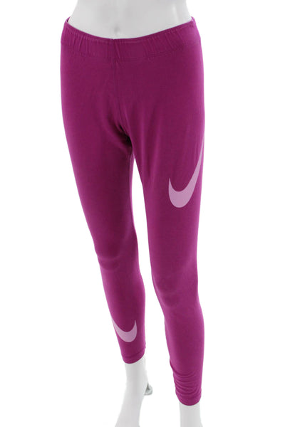 Nike Women Ankle Purple Leggings Size L