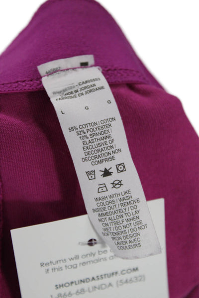 Nike Women Ankle Purple Leggings Size L