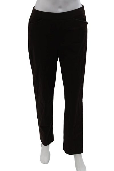 Lafayette 148 New York Women Dress Pants Brown Petite Size 6
