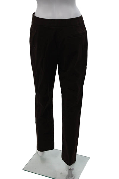 Lafayette 148 New York Women Dress Pants Brown Petite Size 6