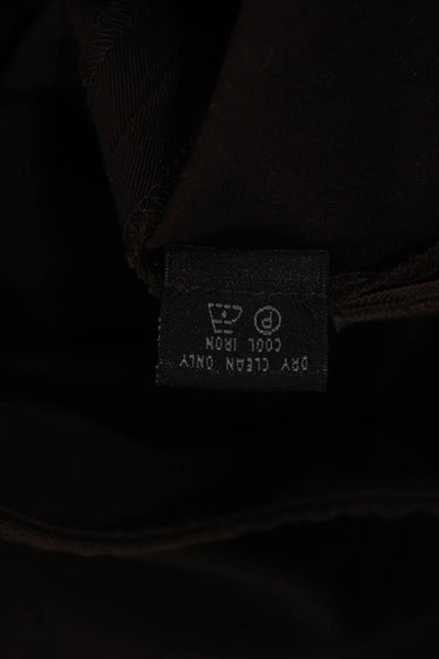 Lafayette 148 New York Women Dress Pants Brown Petite Size 6