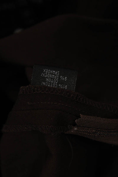 Lafayette 148 New York Women Dress Pants Brown Petite Size 6