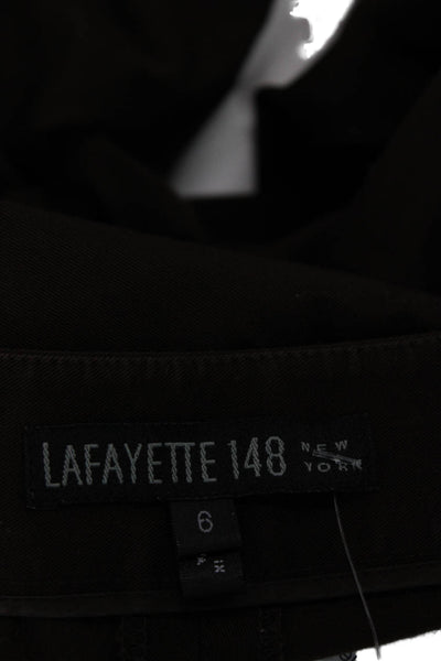 Lafayette 148 New York Women Dress Pants Brown Petite Size 6