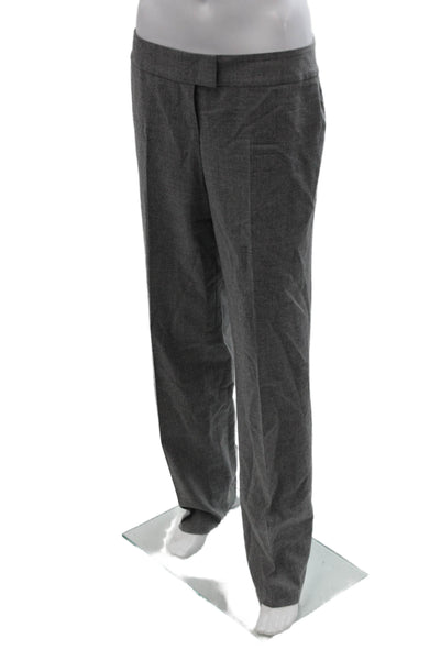 Escada Unisex Dress Pants Gray Wool Button Size 38