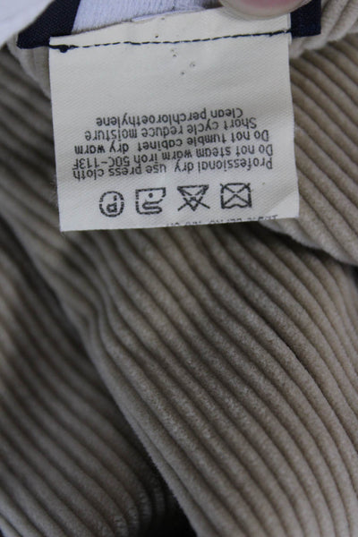 Giorgio Armani Womens Pencil Skirt Beige Striped Knee Length Size 44