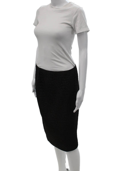 Elie Tahari Womens Straight Pencil Skirt Black Knee Length Size 6