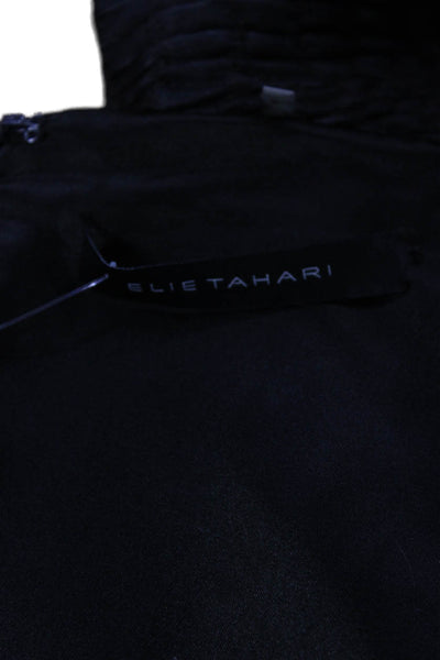 Elie Tahari Womens Straight Pencil Skirt Black Knee Length Size 6