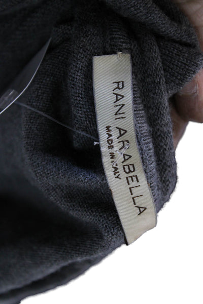 Rani Arabella Women Sleeveless Virgin Wool Crew Neck Tank Dark Gray Size S