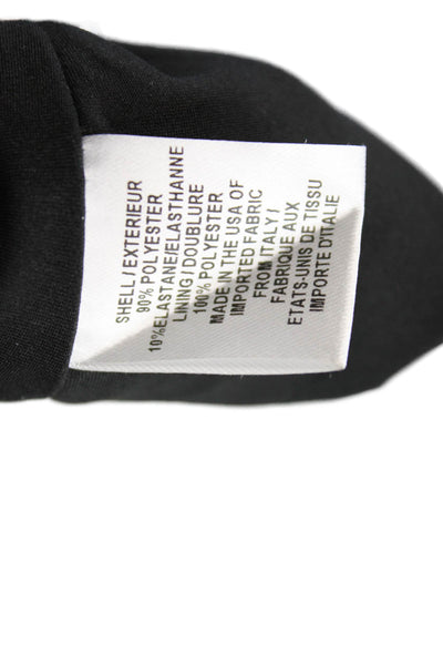 Milly Womens Fit & Flare Mini Dress Black Sleeveless Hook & Eye Size 8