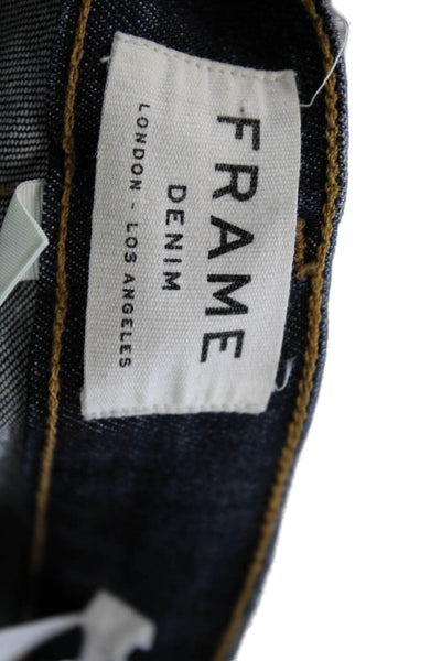 Frame Womens Skinny Ankle Jeans Dark Blue Mid Rise Inseam 30 Size 29