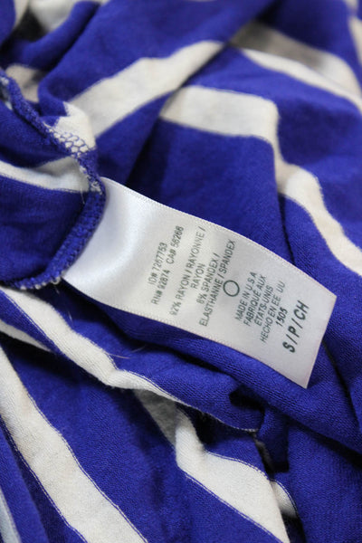 Ella Moss Womens Striped Blue Camisole Rayon Spandex Size S