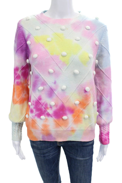 Simplee Apparel Unisex Sweater Light Blue Viscose Crewneck Long Sleeve Size M