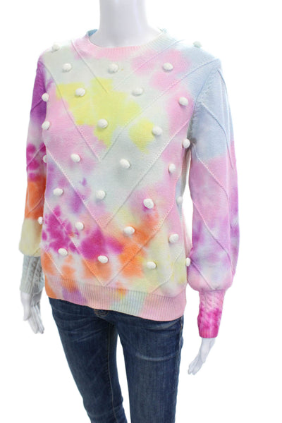 Simplee Apparel Unisex Sweater Light Blue Viscose Crewneck Long Sleeve Size M