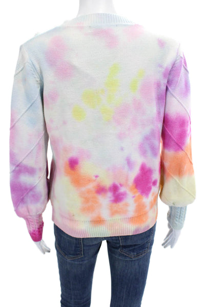 Simplee Apparel Unisex Sweater Light Blue Viscose Crewneck Long Sleeve Size M