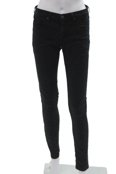Adriano Goldschmied Women Skinny Black Mid Rise Jeans Size 27
