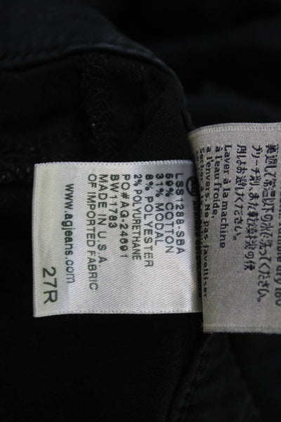 Adriano Goldschmied Women Skinny Black Mid Rise Jeans Size 27
