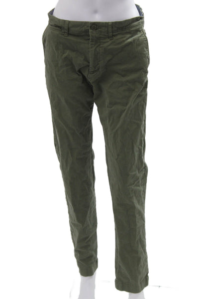 J Crew Mens Green Chinos Size L