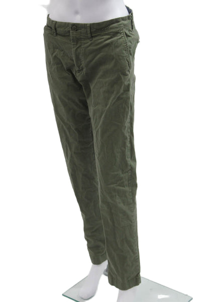 J Crew Mens Green Chinos Size L