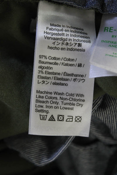 J Crew Mens Green Chinos Size L