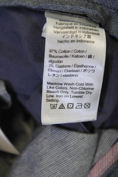 J Crew Mens Chino Khakis Dark Blue Size L