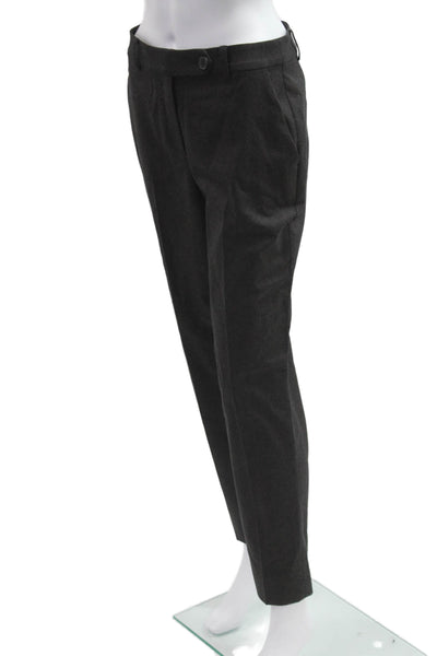 Brooks Brothers Womens Ankle Dress Pants Brown Wool Size 2