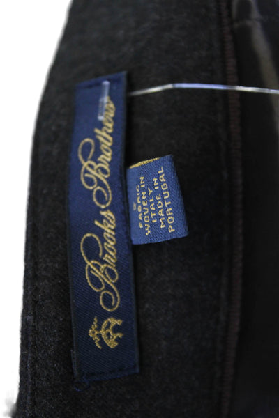 Brooks Brothers Womens Ankle Dress Pants Brown Wool Size 2