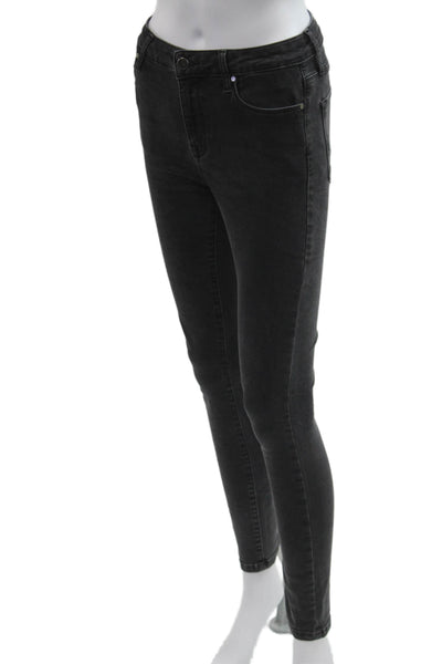 DSTLD Women Skinny Ankle Jeans Dark Gray High Rise Size 28
