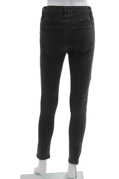 DSTLD Women Skinny Ankle Jeans Dark Gray High Rise Size 28