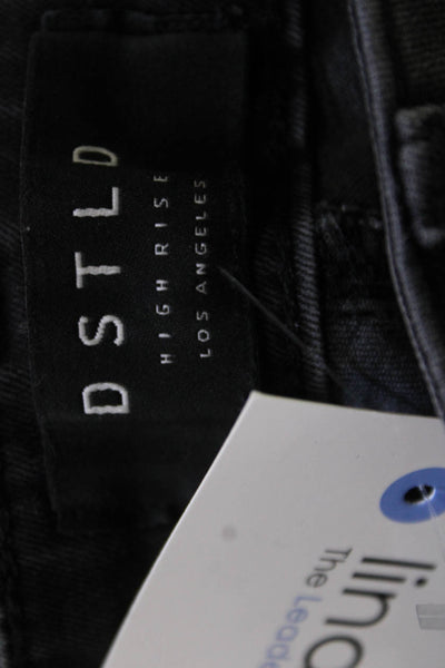 DSTLD Women Skinny Ankle Jeans Dark Gray High Rise Size 28
