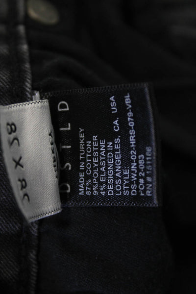 DSTLD Women Skinny Ankle Jeans Dark Gray High Rise Size 28