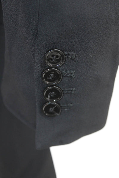 IRO Womens Jumpsuit Black V Neck Long Sleeve Size M