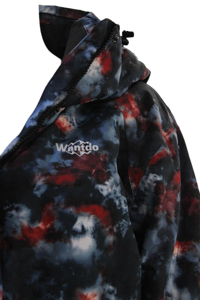 Wantdo Women Puffer Jacket Black High Neck Drawstring Size XL