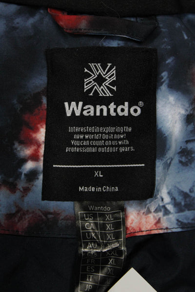 Wantdo Women Puffer Jacket Black High Neck Drawstring Size XL