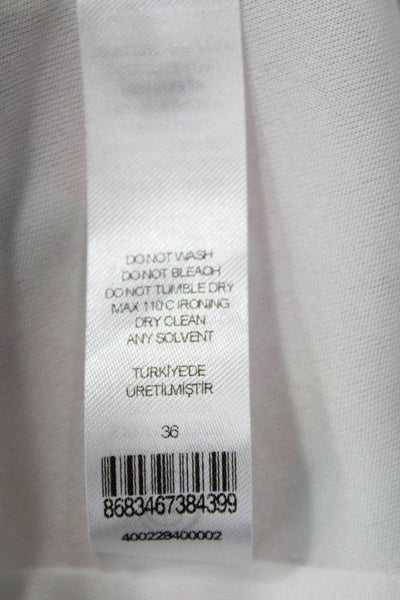 Vakko Women Paisley Sundress Light Blue Sleeveless Knee Length Size 36