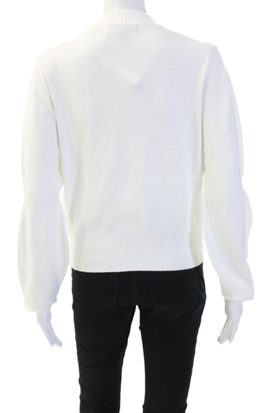 French Connection Women Cashmere Pullover Sweater White Size XS