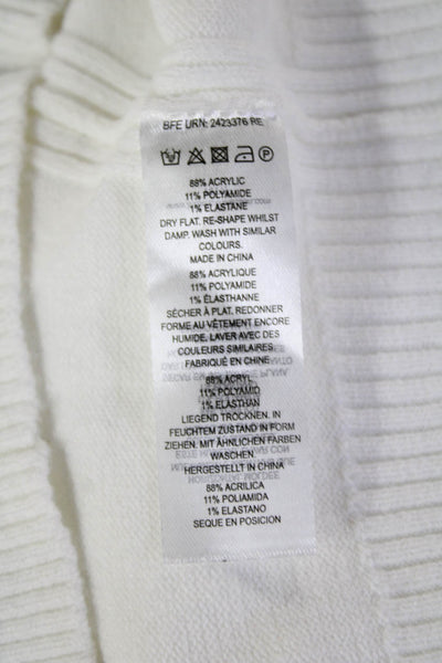 French Connection Women Cashmere Pullover Sweater White Size XS