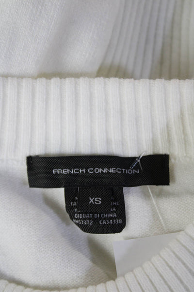 French Connection Women Cashmere Pullover Sweater White Size XS
