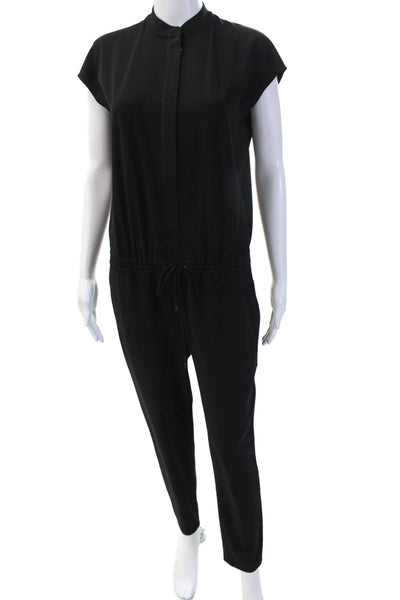 Vince Women Sleeveless Black Jumpsuit Crewneck Solid Size 2
