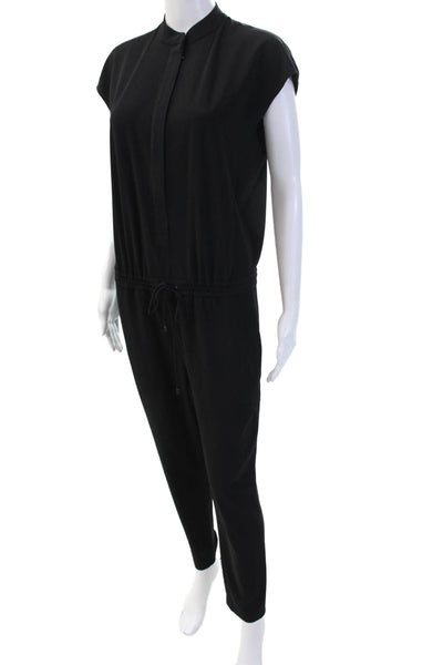 Vince Women Sleeveless Black Jumpsuit Crewneck Solid Size 2