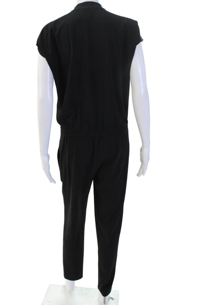 Vince Women Sleeveless Black Jumpsuit Crewneck Solid Size 2