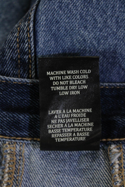 BLANKNYC Womens A-Line Mini Skirt Blue 100% Cotton Size 26