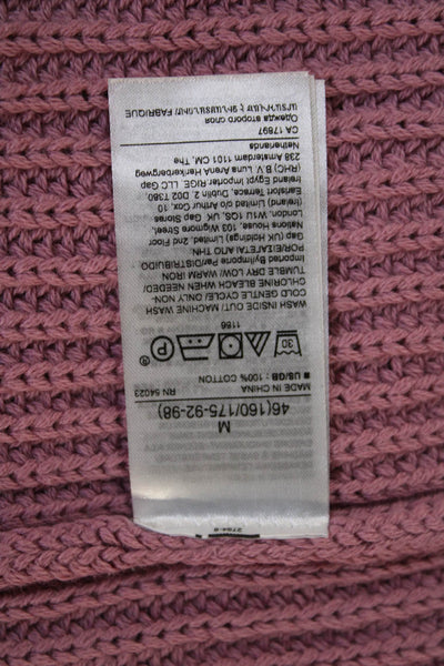 Banana Republic Womens Sleeveless V-Neck Cotton Tank Pink Size M