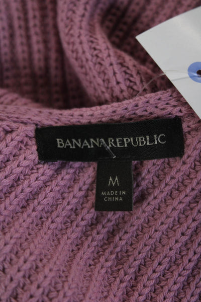 Banana Republic Womens Sleeveless V-Neck Cotton Tank Pink Size M