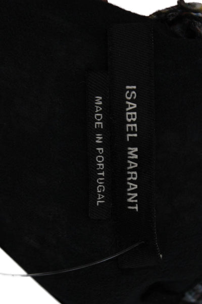 Isabel Marant Womens Sleeveless Animal Print Viscose Tank Black Size 38