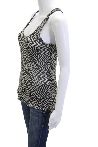 Rag & Bone Womens Basic Black Sleeveless Tank Size S