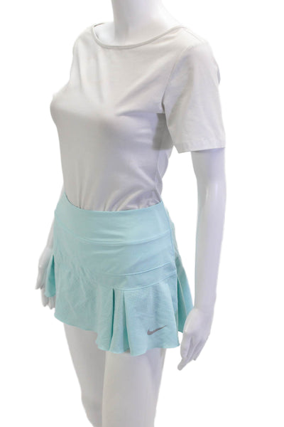 Nike Women Flared Pleated Skort Light Blue Size M
