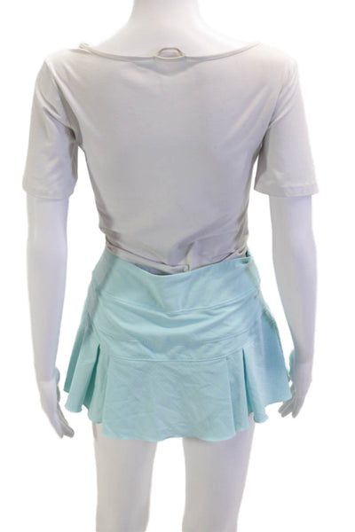 Nike Women Flared Pleated Skort Light Blue Size M