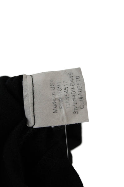 Bailey 44 Womens Black Gothic Long Sleeve Top Rayon Spandex Round Neck Size M