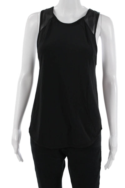 Lululemon Women Black Nylon Crew Neck Sleeveless Tank Size 6