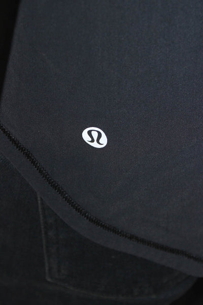 Lululemon Women Black Nylon Crew Neck Sleeveless Tank Size 6